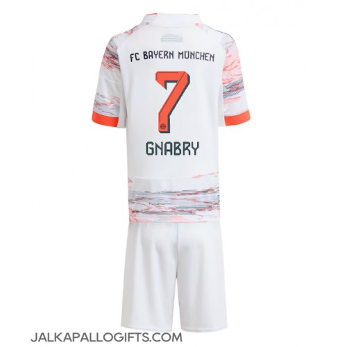 Bayern Munich Serge Gnabry #7 Vieras Peliasu Lasten 2025-26 Lyhythihainen (+ Lyhyet housut)